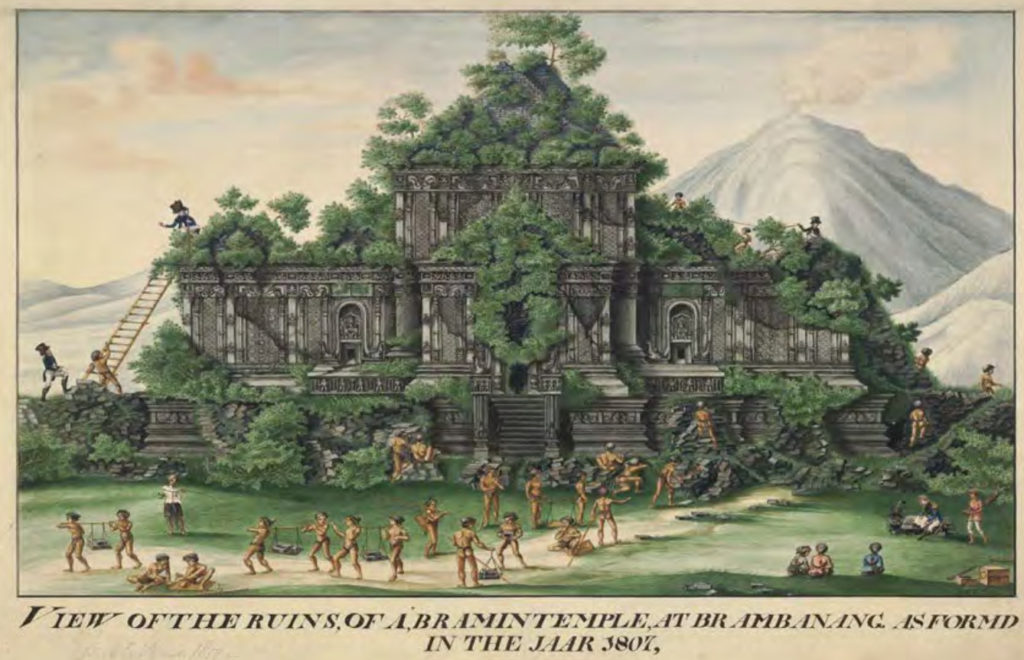 HC Cornelius,
"View of the ruins of a Bramin temple at Brambanang"