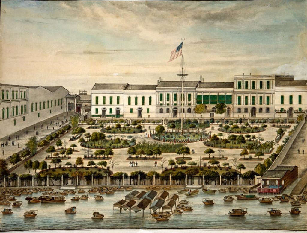 View of the American Garden, Canton, 1844–45