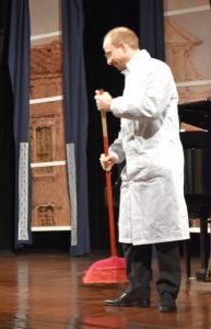 Allessandro Ferretto before his character's true talent as pianist is discovered.