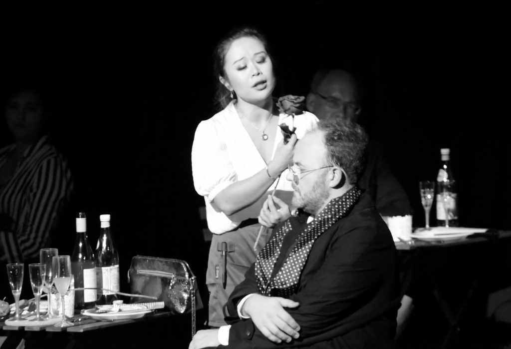 Etta Fung (Serpina) and Isaac Droscha (Uberto)