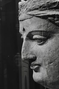 Profile Bodhisattva Dalverzin Tepe, ca 2nd-3rd century CE (photo: Yorim Spoelder)