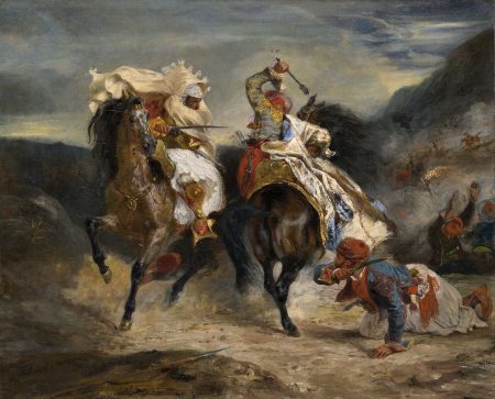 The Combat of the Giaour and Hassan, 
Eugène Delacroix 1826 (Art Institute of Chicago)