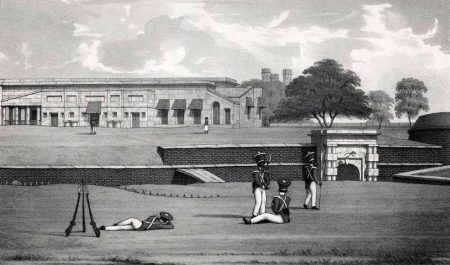 Fort William in an 1835 print